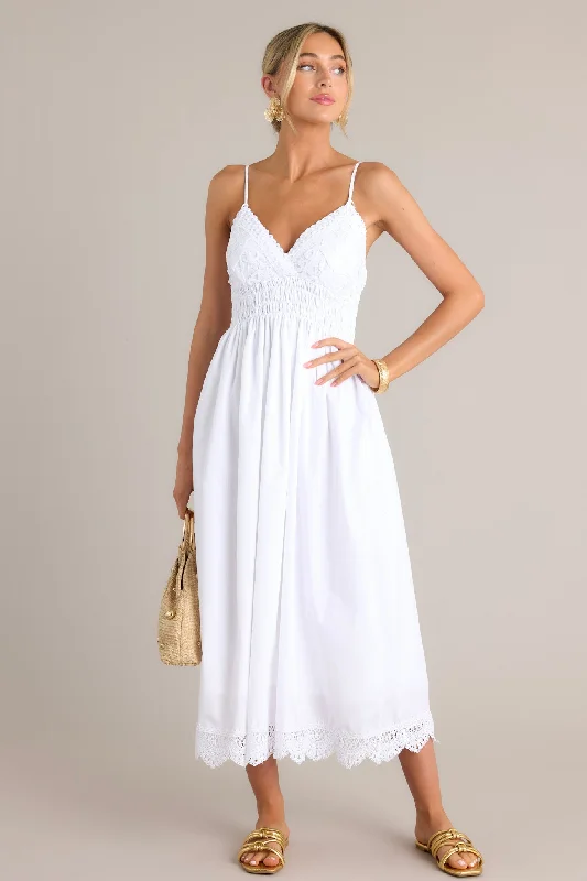 Ethereal Elegance White Maxi Dress