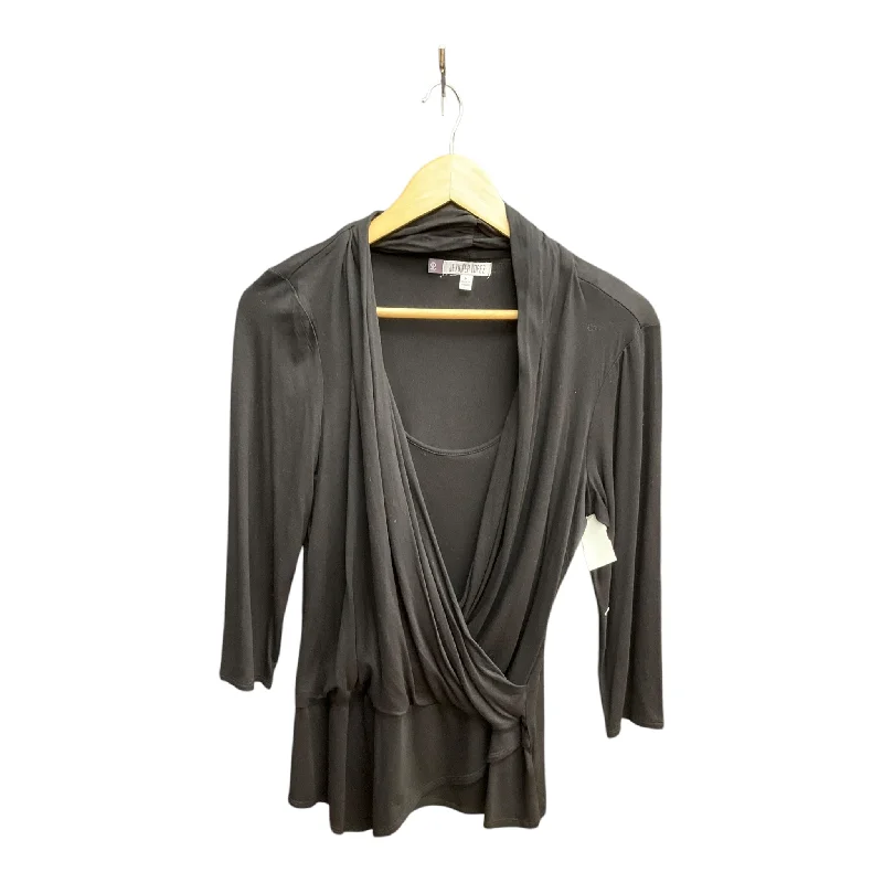 Top Long Sleeve By Jennifer Lopez In Black, Size: M