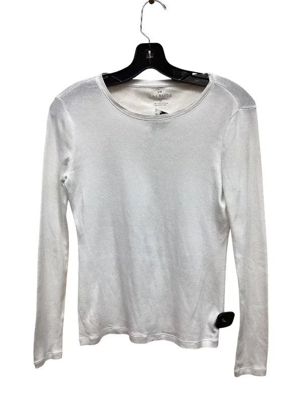 Top Long Sleeve By Talbots In White, Size: Xs