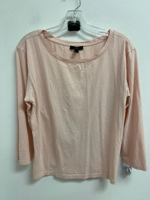 Top Long Sleeve By J. Crew In Pink, Size: L