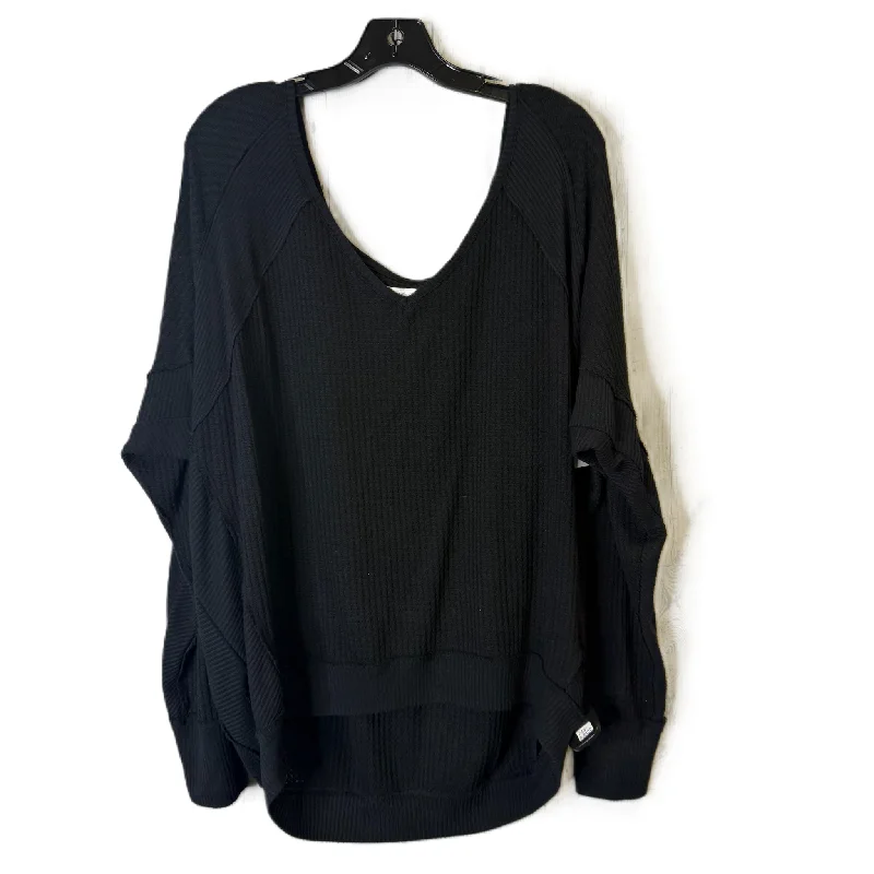 Top Long Sleeve By We The Free In Black, Size: L