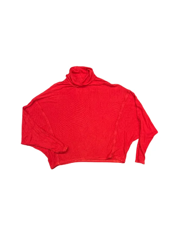 Top Long Sleeve By We The Free In Red, Size: Xs