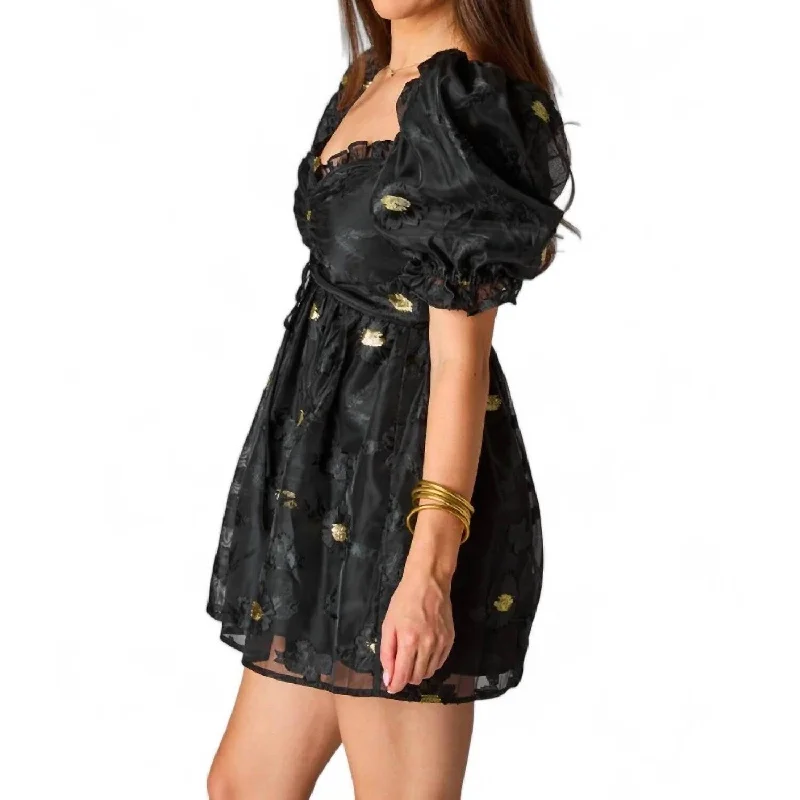 Buddylove - Colby Puff Sleeve Mini Dress