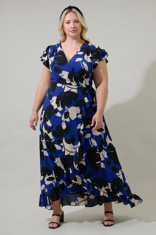 Anthem Floral Califa Maxi Wrap Dress Curve