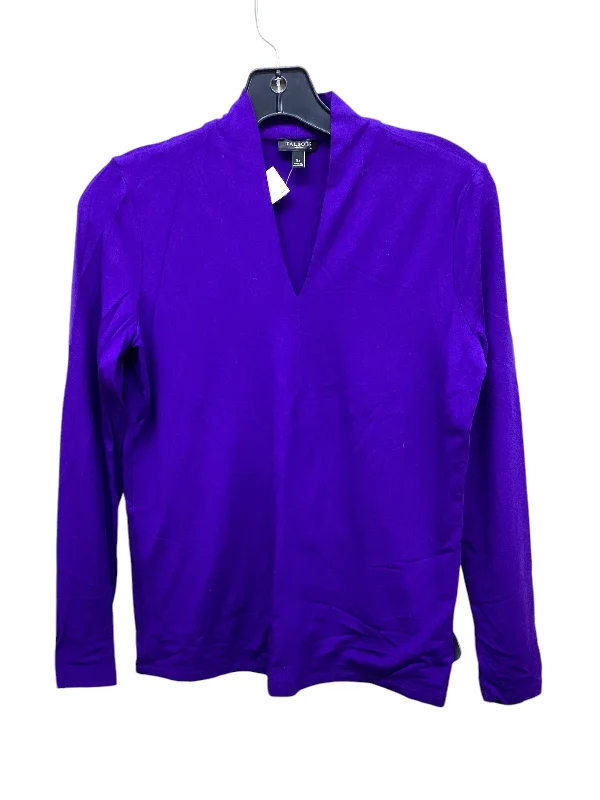 Top Long Sleeve By Talbots In Purple, Size: Sp