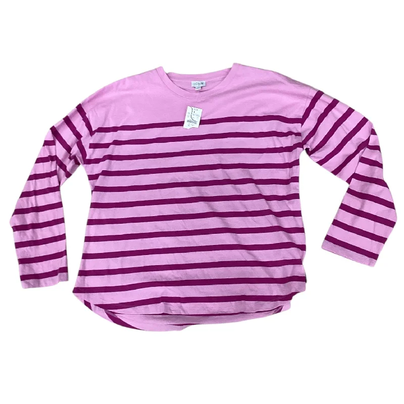 Top Long Sleeve By J. Crew In Pink, Size: L