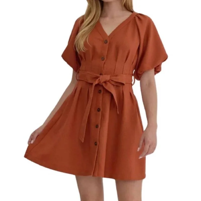 Entro - Belted Mini Dress