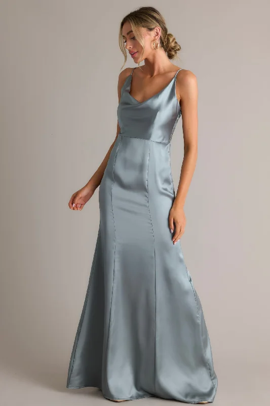 Inner Radiance Ash Blue Maxi Dress