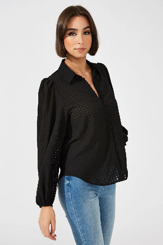 Black Shirt Long Sleeve Texture