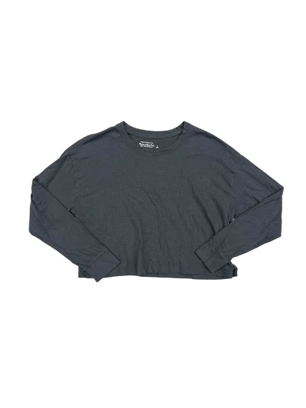 Top Long Sleeve Basic By Abercrombie And Fitch In Grey, Size: S