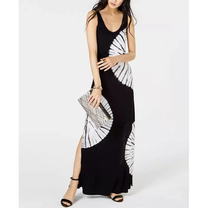 INC International Concepts Women's Tie-Dye Maxi Dress Black Size M - Medium