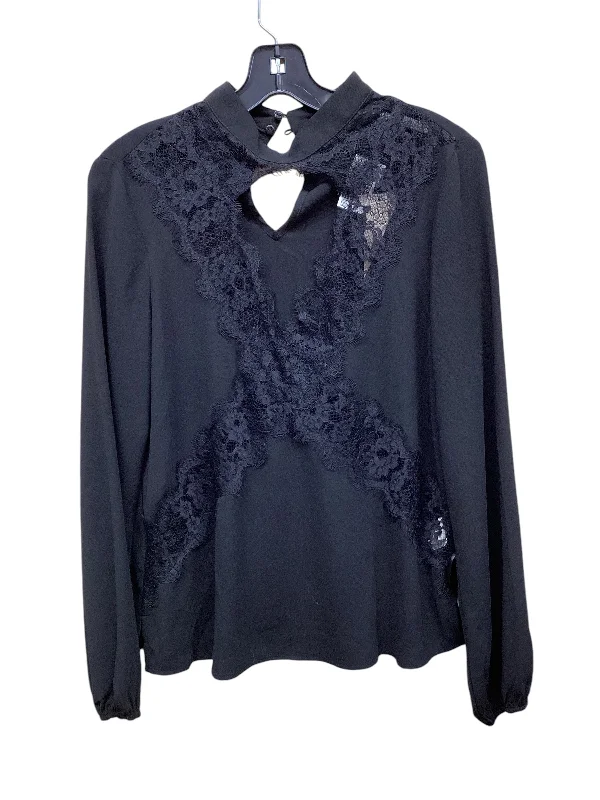 Top Long Sleeve By Clothes Mentor In Black, Size: S