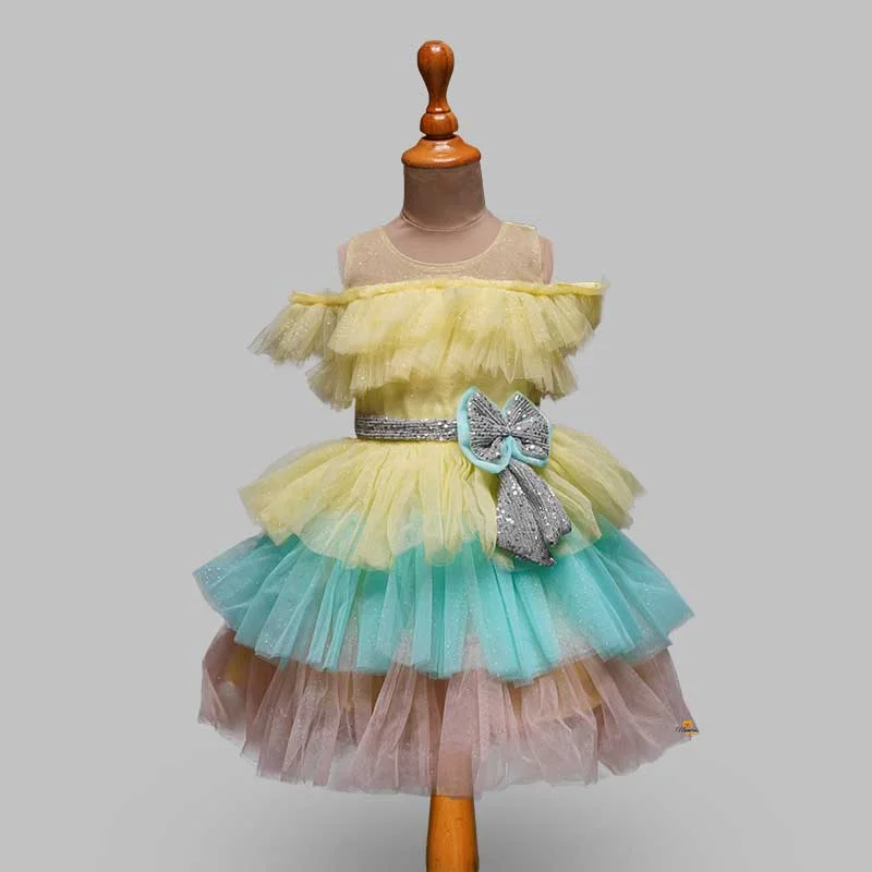 Multi-Color Party Wear Kids Frock