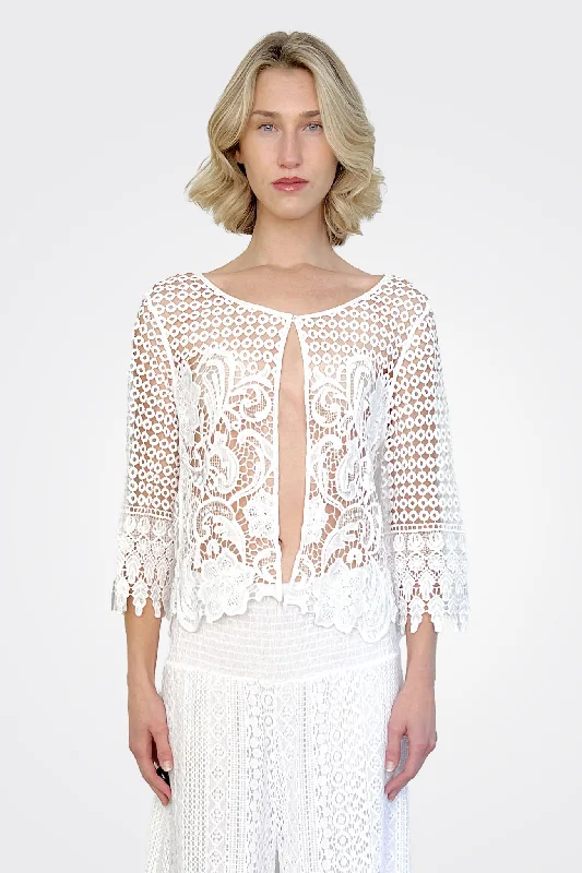 Lace Bolero - White