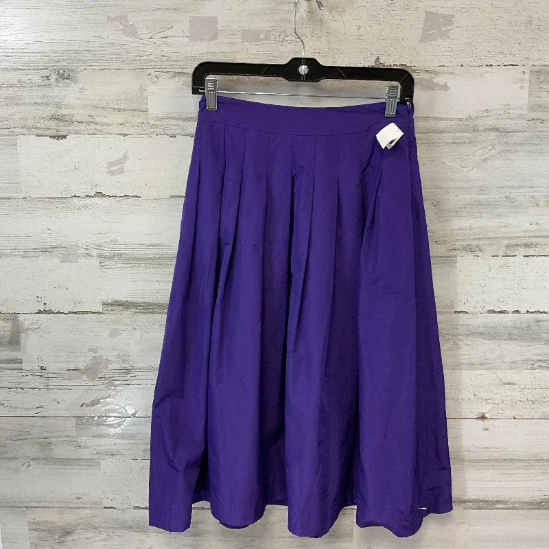 Skirt Midi By Talbots In Purple, Size: 2p