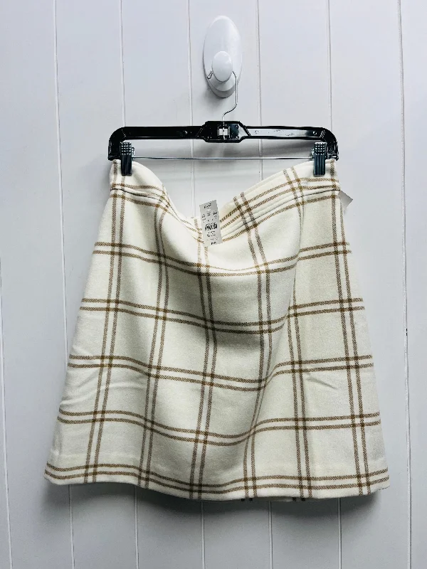 Skirt Mini & Short By J. Crew In Cream & Tan, Size: 12