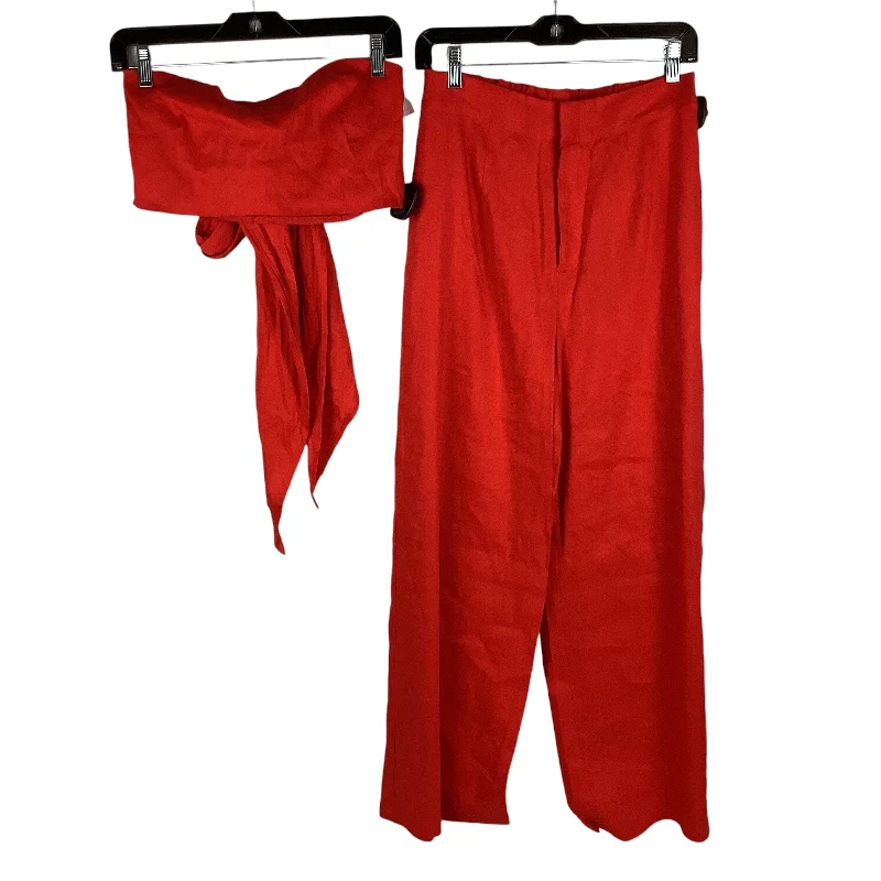 Pants Set 2pc By Gianni Bini In Red, Size: M top/4 bottoms