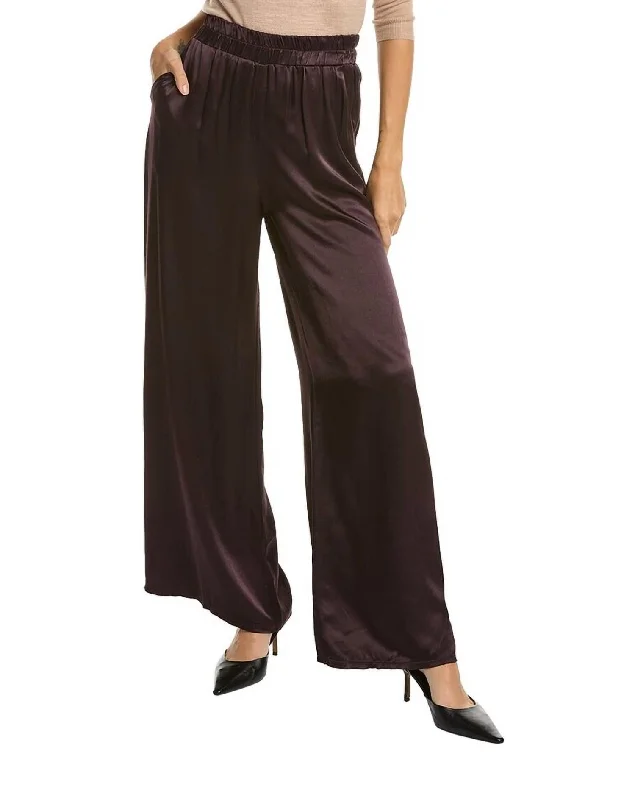 Satin Pants In Hickory