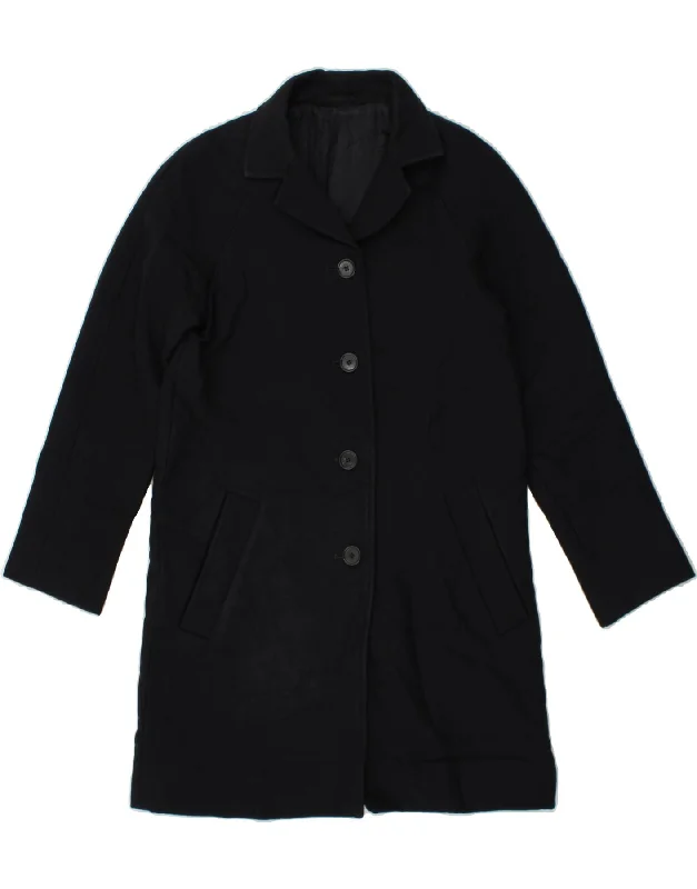 COS Womens Overcoat UK 10 Small Navy Blue Wool