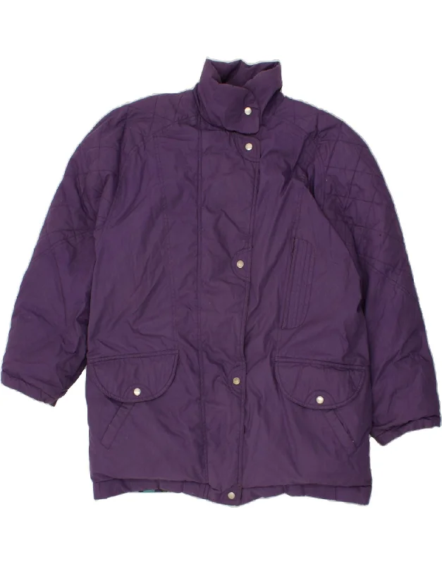 VINTAGE Womens Windbreaker Jacket UK 18 XL Purple