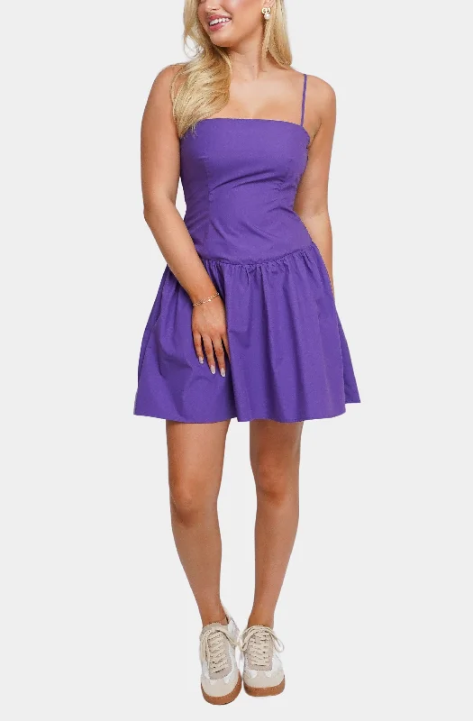 Hemline Exclusive Poplin Strap Dress