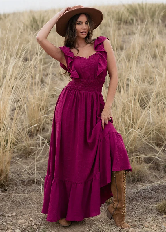 Dawn Dress in Raspberry