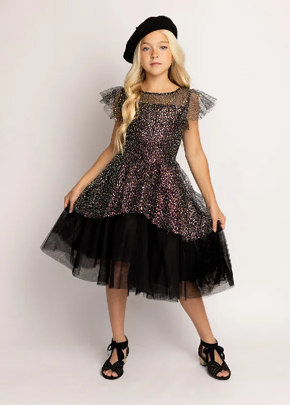 Elsbeth Petticoat Dress in Oil Slick