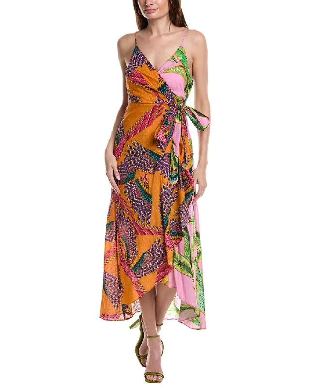 FARM Rio Mixed Prints Midi Dress