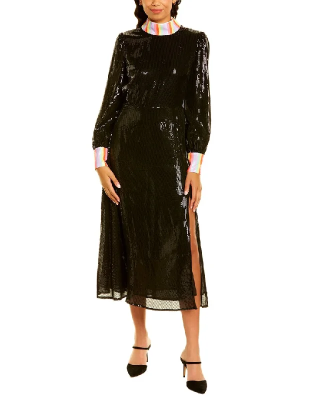 Olivia Rubin Amelie Sequin Midi Dress