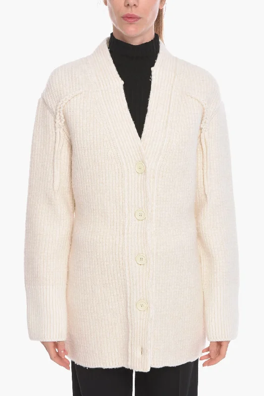 Bottega Veneta Cashmere-blend Ribbed Cardigan