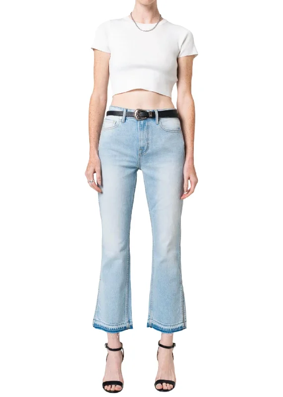 Farrah Mid Rise Kick Flare Jeans In Miami