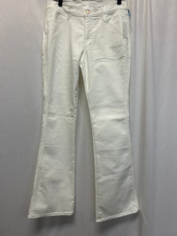 Jeans Boot Cut By Old Navy In White Denim, Size: 10