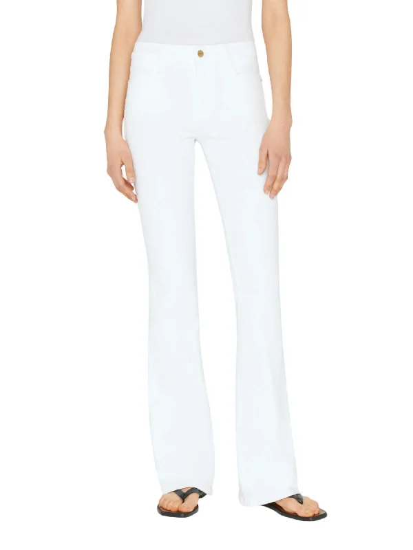 Le High Flare Jeans In Blanc