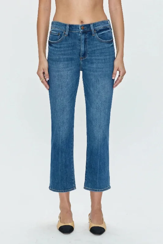 Lennon High Rise Crop Jeans In Amaya