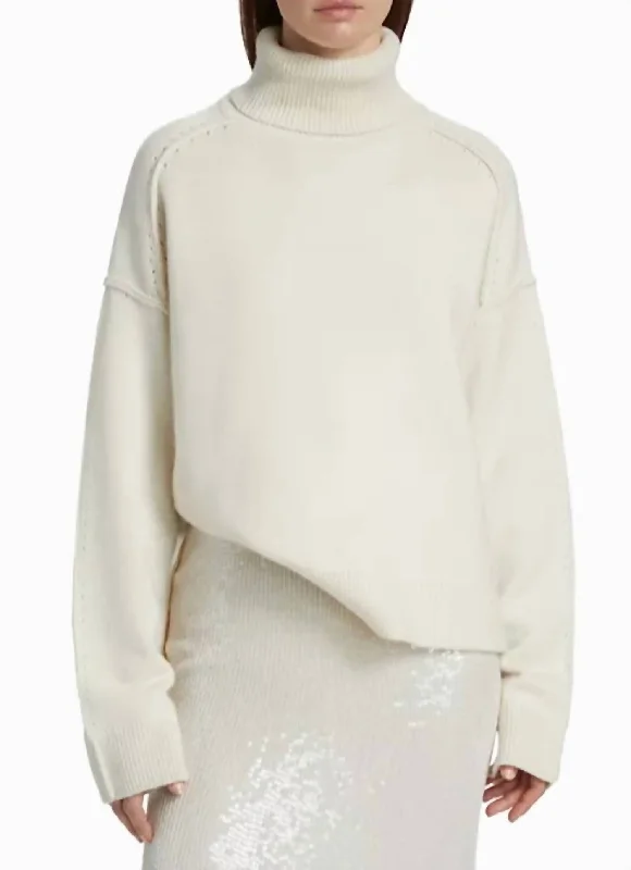 Melian Jordan Turtleneck Sweater In Ecru