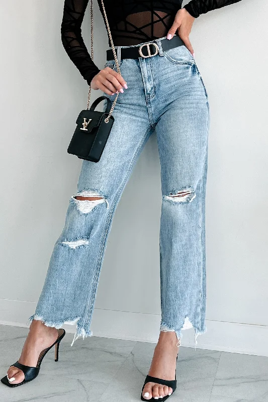 Redeemed High Rise Distressed 90's Flare Vervet Jeans (Medium)