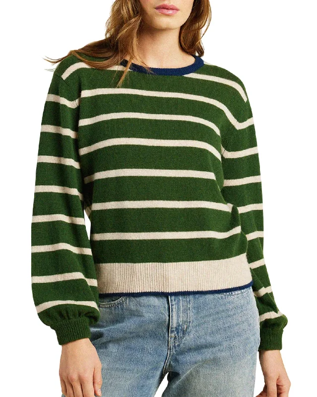 Ryann Sweater In Green Stripe