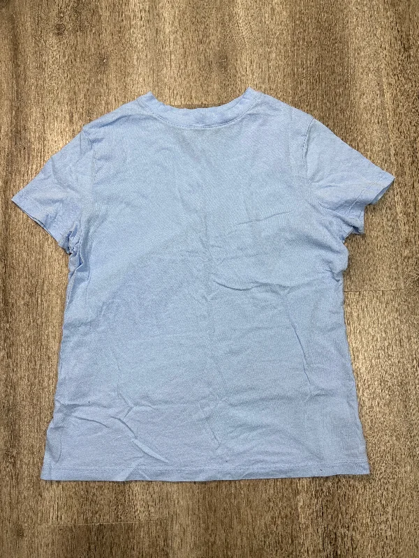 Top Short Sleeve Basic By A New Day In Blue, Size: S