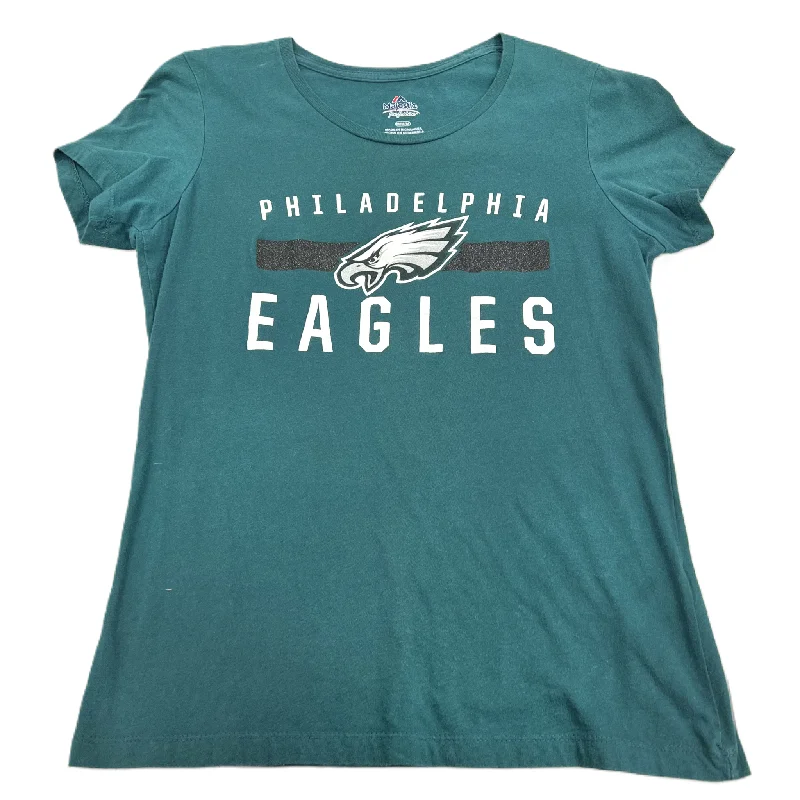 Top Short Sleeve By Eagles  In Green, Size: M