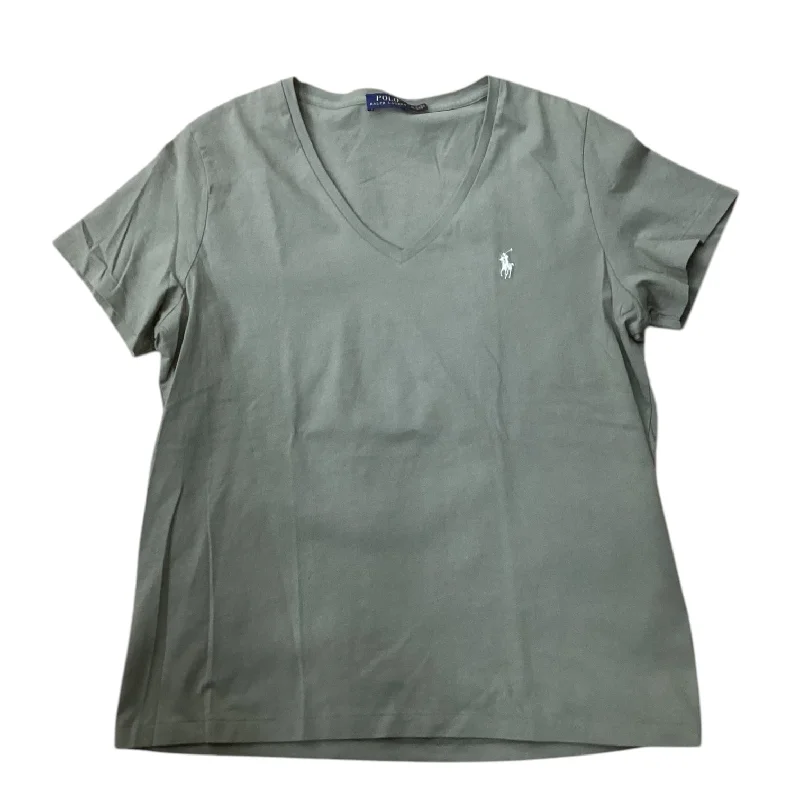 Top Short Sleeve Designer By Ralph Lauren In Green, Size: Xl