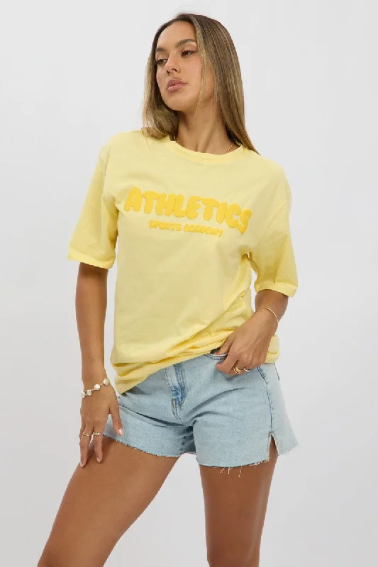 Yellow Graphic Tee Short Sleeve